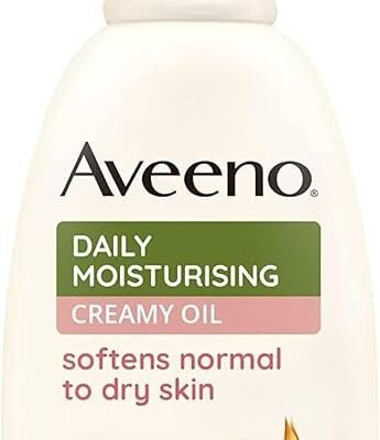 Aveeno Daily Moisturising Creamy Oil, With Nourishing Oat & Sweet Almond Oil, Suitable For Sensitive Skin