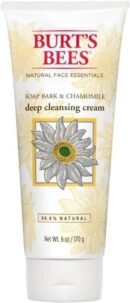 Burt's Bees Natural Cleanser Soap Bark and Chamomile Deep Cleansing Cream – 1 x Tube 170 grams