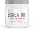 PhD Nutrition 100% Micronised Creatine Monohydrate Powder | Improved Strength and Performance During Exercise, 250g