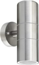Modern Stainless Steel Up Down Double Wall Spot Light IP65 [Energy Class A]