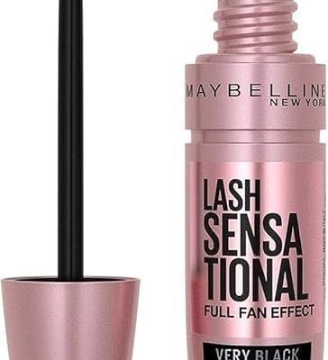 Maybelline New York, Volume Mascara, Lash Sensational, Colour: Very Black, 9.5 mL