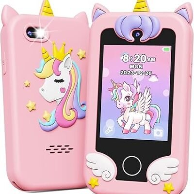 KOKODI Kids Smart Phone Toys Pink