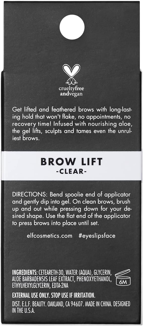 e.l.f. Brow Lift, Clear Eyebrow Shaping Wax For Holding Brows In Place, Creates A Fluffy Feathered Look - Image 4