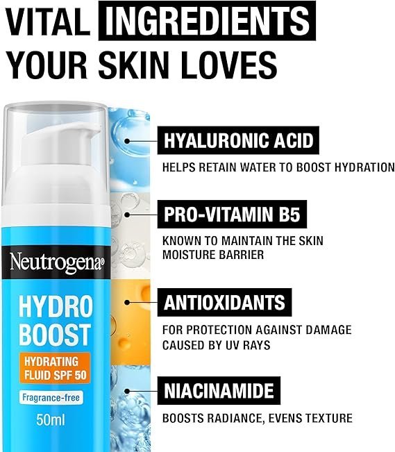 Neutrogena Hydro Boost Hydrating Fluid SPF 50 - Image 4