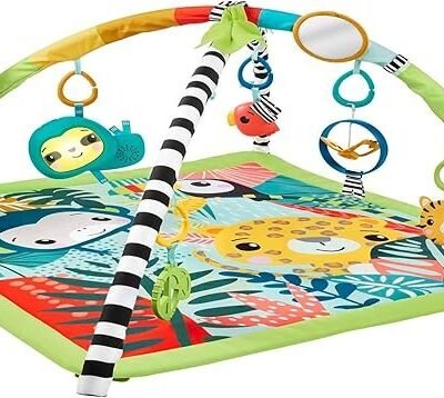 Fisher-Price 3-In-1 Rainforest Sensory Gym & Baby Play Mat