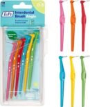 TePe Interdental Brush Angle, Mixed Pack, 0.4-0.8mm/ISO 1-6, 6pcs,