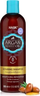 HASK Argan Oil Shampoo, Repairing for all hair types, colour safe, and cruelty-free - 1 355mL Bottle
