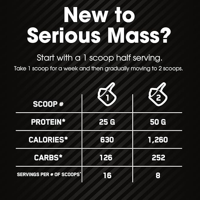 Optimum Nutrition Serious Mass Protein Powder with Creatine, Glutamine, - Image 3