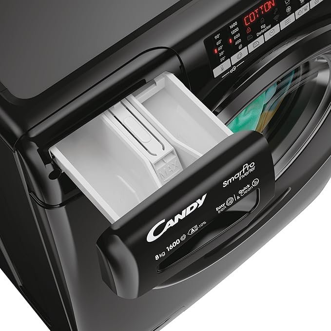 Candy Smart Pro Inverter 9 kg 1600rpm Washing Machine Black - Image 4