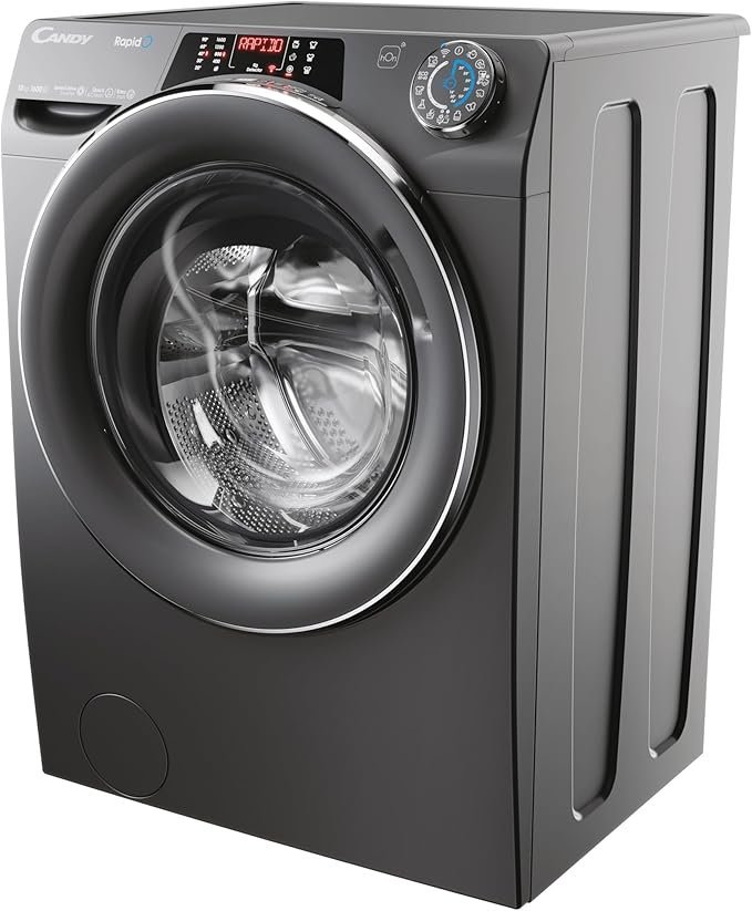 Candy RapidÓ RO16106DWMCR7-80 10kg Washing Machine with 1600 rpm - Graphite - A Rated - Image 2