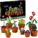 LEGO 10329 Icons Tiny Plants Set, Artificial Flowers in 9 Buildable Teracotta-Coloured Pots