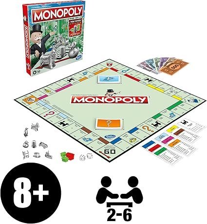 Monopoly Board Game, Family Time Games for Adults and Children, 2 to 6 Players, Strategy Fun for Kids, for Ages 8 and Up - Image 4