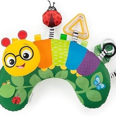 Baby Einstein, Cal-a-Pillow, Tummy Time Activity Pillow, Multisensory, Cal The Caterpillar, Ages 0+ Months