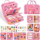 URMYWO Busy Board for Toddlers 12 Pages Montessori Toys for 3-5 Year Old Boys Girls