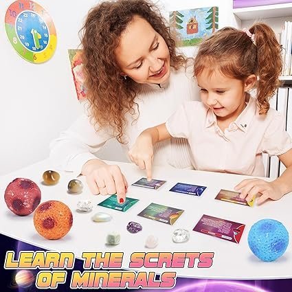 iKidiki Crystals and Gemstones - 16 Gems, 4 5 6 7 8 9 10 Year Old Boy Girl - Image 3