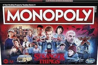 Hasbro Gaming Monopoly: Netflix Stranger Things Edition Board Game for Adults and Teens Ages 14+, Game for 2-6 Players, Multicolor