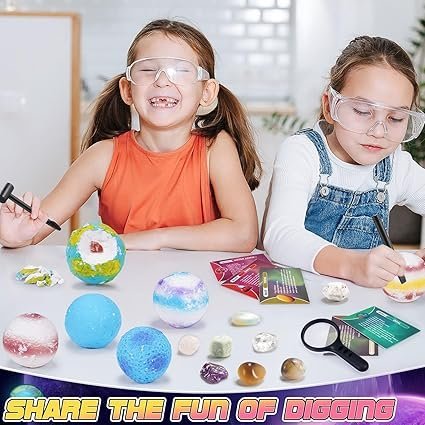 iKidiki Crystals and Gemstones - 16 Gems, 4 5 6 7 8 9 10 Year Old Boy Girl - Image 2