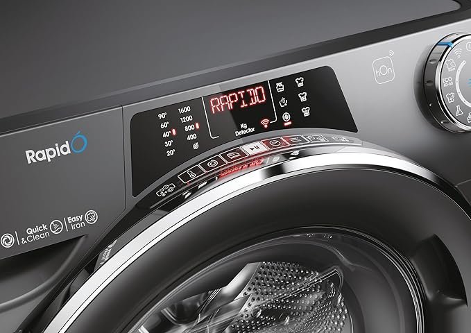 Candy RapidÓ RO16106DWMCR7-80 10kg Washing Machine with 1600 rpm - Graphite - A Rated - Image 5
