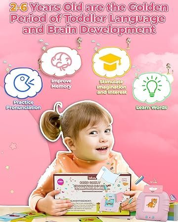 Talking Flash Cards Early Educational Toys for 3-6 Year Old Baby Boys Girls - Image 2