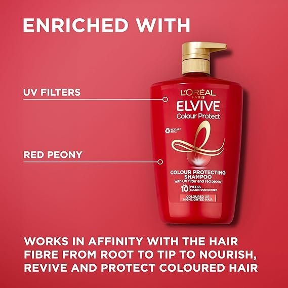 L’Oréal Paris Elvive Colour Protect Shampoo XL for Coloured - Image 3