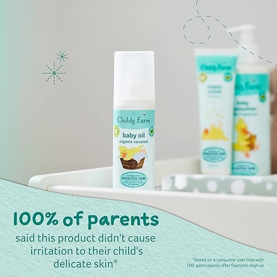 Childs Farm | Baby Oil 75ml | Organic Coconut Oil | Suitable for Dry - Image 4