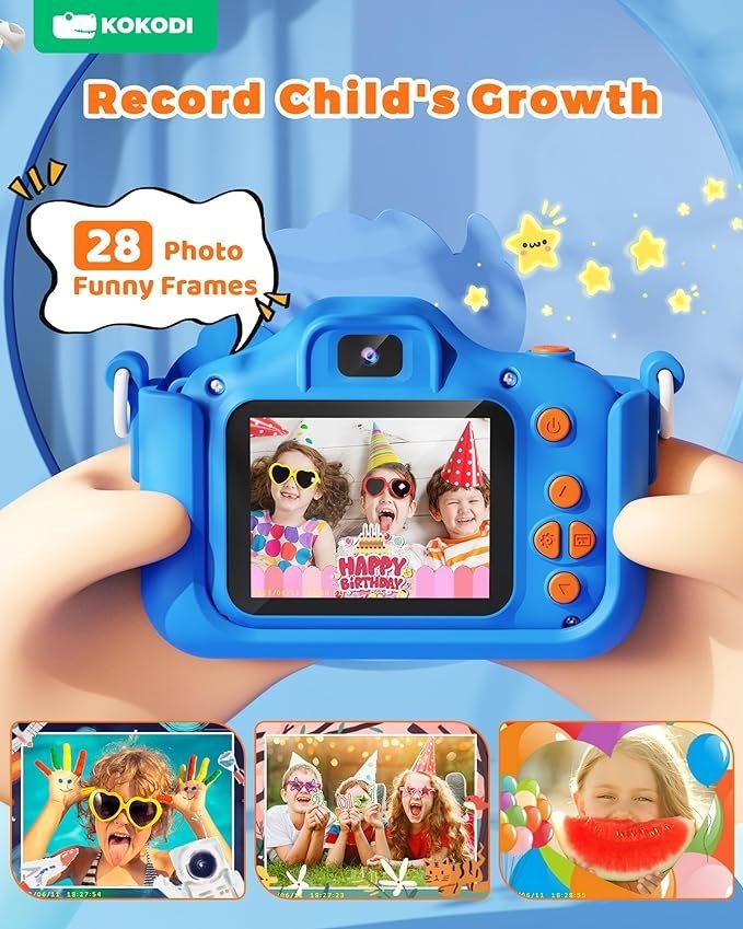 KOKODI Kids Camera Toy Digital Camera for Kids Blue - Image 3