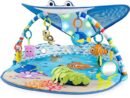 Bright Starts, Disney Baby, Finding Nemo Ocean Lights Baby Activity Gym and Play Mat with Detachable Toys