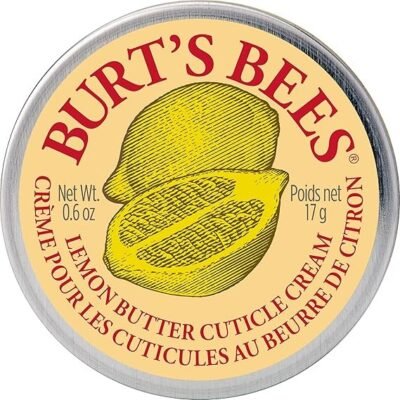 Burt's Bees Cuticle Cream For Nails, Sweet Almond Cuticle Oil With Cocoa Butter & Vitamin E, Lemon Scent, 15g