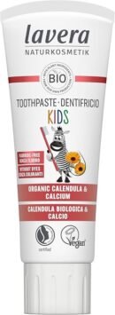 lavera Toothpaste Kids Fluoride-Free - Without colourants - Protects Milk TeethOrganic Calendula & Calcium - Vegan - 75 ml