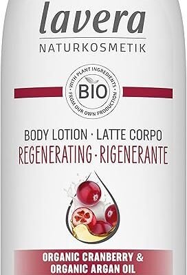 lavera Body Lotion Regenerating - organic cranberry & organic argan oiL - vegan - organic (1 x 200 ml)