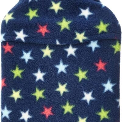 Vagabond Bags Navy Multi Star 2 Litre Hot water Bottle and Cover, 475 g