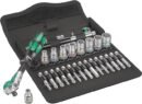 Wera 8100 SA 6 Zyklop Speed Ratchet Set, 1/4" drive, metric, Silver, 28 pieces