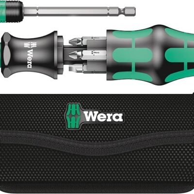 Wera Compact Tool Set "Kraftform 20" with Pouch, SL/PH/PZ, 7 Pieces, Silver