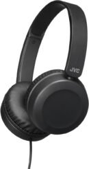 JVC Foldable Lightweight HA-S31M On-Ear Headphones with Built-In Remote, Microphone and Call Handling, Black