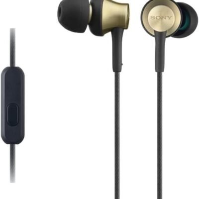 Sony MDREX650APT.CE7 Earphones with Brass Housing, Smartphone Mic and Control - Gold/black