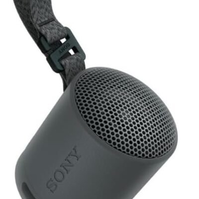 Sony SRS-XB100 - Wireless Bluetooth, Portable, Lightweight, Compact, Outdoor, Travel Speaker, Durable IP67 Waterproof & Dustproof, 16 HR Battery, Strap, Hands-Free Calling, New Model, Black
