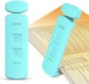 Gritin LED Book Light Rechargeable, Eye Caring Reading Light Lamp Clip on Book