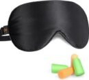 Gritin Silk Sleep Mask, Eye Mask, Light-Blackout Design Ultra Soft & Comfortable