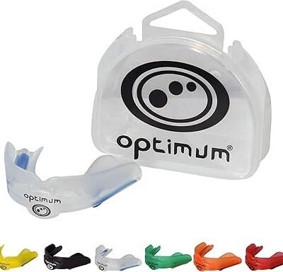 Optimum Matrix Mouthguard Gum Shield Slim Fit with Case for Rugby Hockey Boxing MMA Martial Arts Judo Karate Taekwondo Contact Sports