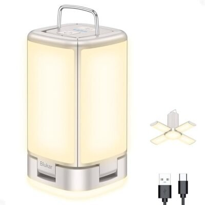 Blukar Camping Lantern Rechargeable, Camping Lights Lamp for Tent, 7 Light Modes - Super Bright 116 LED,