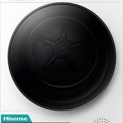 Hisense 3 Series DHQA902U 60cm Freestanding 9 KG Heatpump Front Load Tumble Dryer - 15 Programmes - Auto dry- Steam Refresh - Allergy Care - White [Energy Class A++]