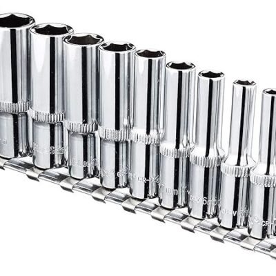 Blue Spot Tools 01540 1/4 Inch Deep Metric Socket Set, multi