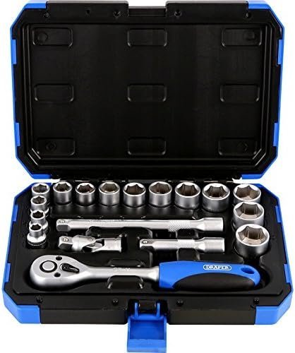 Draper Expert 18 Piece Metric Socket Set | Ratchet Tool and Case | 3/8" Square Drive | HI-TORQ MM/AF Sockets | DIY Home Professional and Car Kit |Hand Tools | 16359 - Image 2