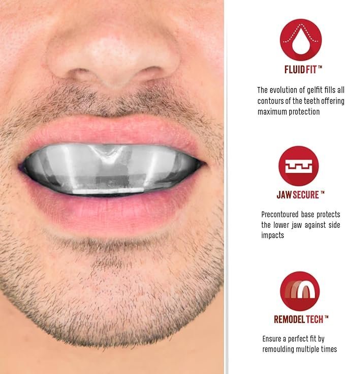 SafeJawz Elements Wind Dual Layer Mouthguard, Premium Protection Adult - Image 2