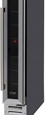 Russell Hobbs RHBI7WC1SS Freestanding or Integrated Wine/Drinks Cooler, 7 bottle capacity, Stainless Steel