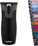Contigo West Loop Autoseal Travel Mug, Stainless Steel Thermal Vacuum Flask, Leakproof Tumbler, Coffee Mug with BPA Free Easy-Clean Lid, 470 ml, Black