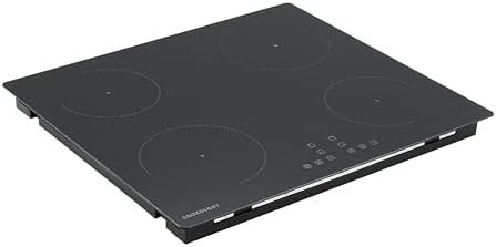 Cookology CIH602 60cm Induction Hob 4 Zone Cooktop, Ceramic Glass, Touch Control, 9 Heat Settings, Child Lock and Auto Switch Off - In Black - Image 3