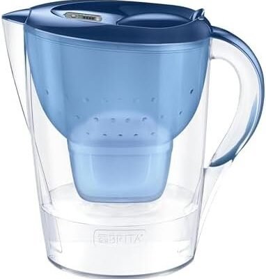BRITA Marella XL Water Filter Jug Blue (3.5L) incl. 1x MAXTRA PRO All-in-1 cartridge - large-volume jug with digital LTI and Flip-Lid - now in sustainable Smart Box packaging