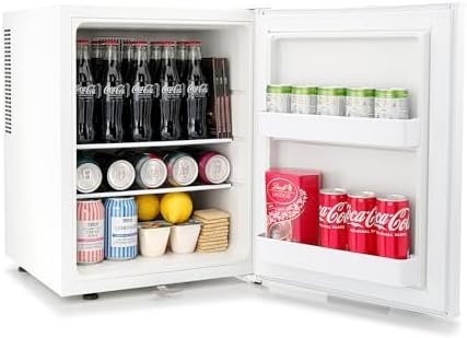 Subcold Aire40 LED Mini Fridge | 40L Table Top Fridge | Quiet & Frost Free for Bedrooms & Hotels | Lockable with Solid door & interior LED light (White) - Image 6