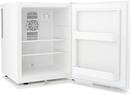 Subcold Aire40 LED Mini Fridge | 40L Table Top Fridge | Quiet & Frost Free for Bedrooms & Hotels | Lockable with Solid door & interior LED light (White) - Image 2